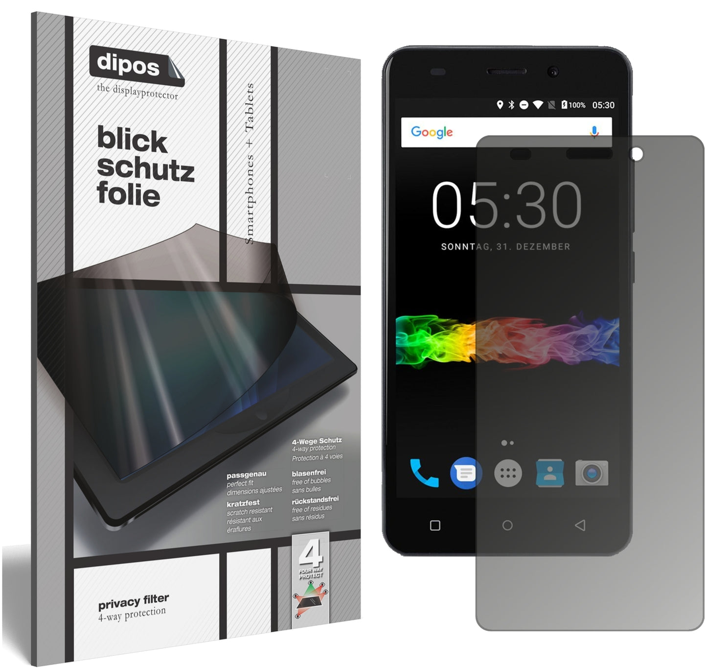 Blickschutzfolie von dipos passend für Swisstone SD 530, präziser Zuschnitt und blasenfrei montiert