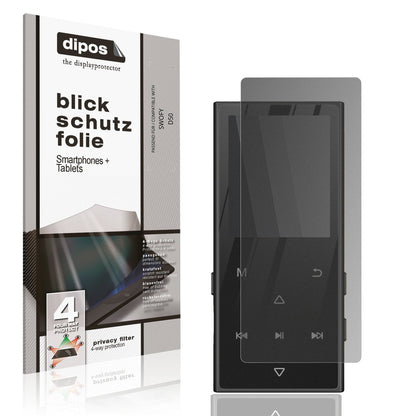 Blickschutzfolie von dipos passend für SWOFY D50, präziser Zuschnitt und blasenfrei montiert