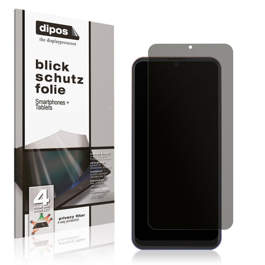 Blickschutzfolie von dipos passend für Symphony Z30, präziser Zuschnitt und blasenfrei montiert