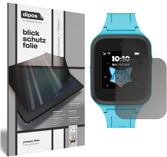 Blickschutzfolie von dipos passend für TCL Movetime MT43K, präziser Zuschnitt und blasenfrei montiert