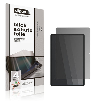 Blickschutzfolie von dipos passend für Teclast H106, präziser Zuschnitt und blasenfrei montiert