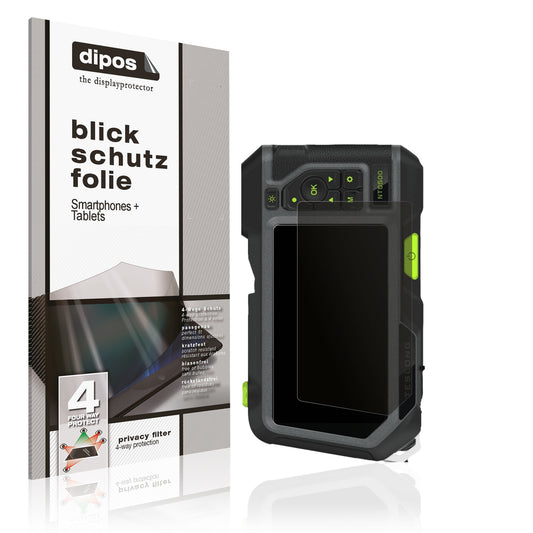 Blickschutzfolie von dipos passend für Teslong NTS500, präziser Zuschnitt und blasenfrei montiert