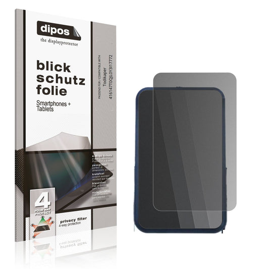 Blickschutzfolie von dipos passend für Todikaper 416147T0QJL0Y3I17772, präziser Zuschnitt und blasenfrei montiert
