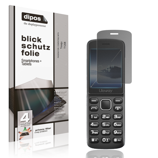 Blickschutzfolie von dipos passend für Tosaju T1208, präziser Zuschnitt und blasenfrei montiert