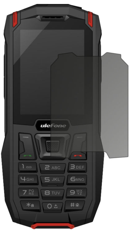 Blickschutzfolie von dipos passend für Ulefone Armor Mini, präziser Zuschnitt und blasenfrei montiert