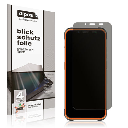 Blickschutzfolie von dipos passend für Ulefone Power Armor 16s, präziser Zuschnitt und blasenfrei montiert
