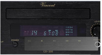 Blickschutzfolie von dipos passend für Vincent CD-200, präziser Zuschnitt und blasenfrei montiert