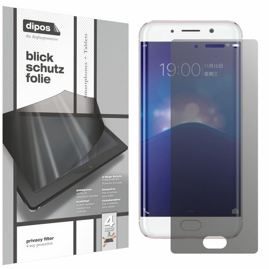 Blickschutzfolie von dipos passend für Vivo Xplay 6, präziser Zuschnitt und blasenfrei montiert