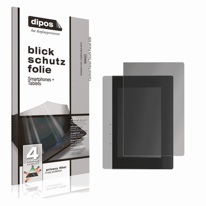 Blickschutzfolie von dipos passend f�r WAGO Control Panel Touch Panel 600, pr�ziser Zuschnitt und blasenfrei montiert
