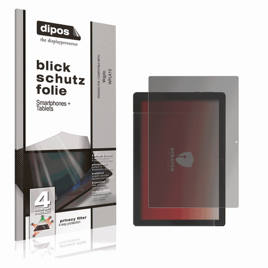 Blickschutzfolie von dipos passend f�r Wqplo WPLA10, pr�ziser Zuschnitt und blasenfrei montiert