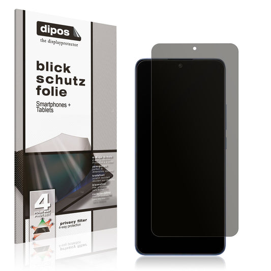 Blickschutzfolie von dipos passend für Xiaomi 13T, präziser Zuschnitt und blasenfrei montiert