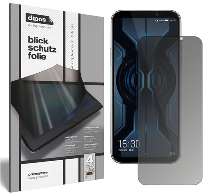 Blickschutzfolie von dipos passend für Xiaomi Black Shark 2 Pro, präziser Zuschnitt und blasenfrei montiert
