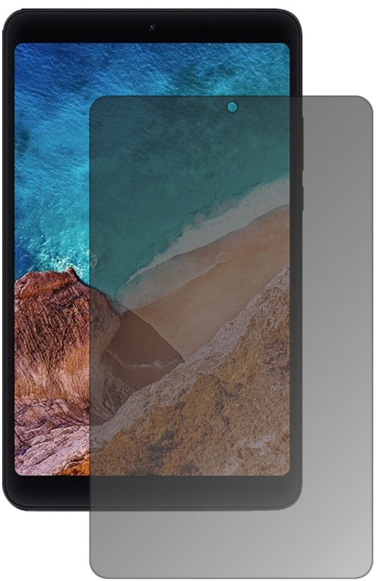 Blickschutzfolie von dipos passend für Xiaomi Mi Pad 4, präziser Zuschnitt und blasenfrei montiert