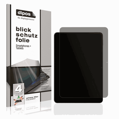 Blickschutzfolie von dipos passend für Xiaomi Pad 7, präziser Zuschnitt und blasenfrei montiert