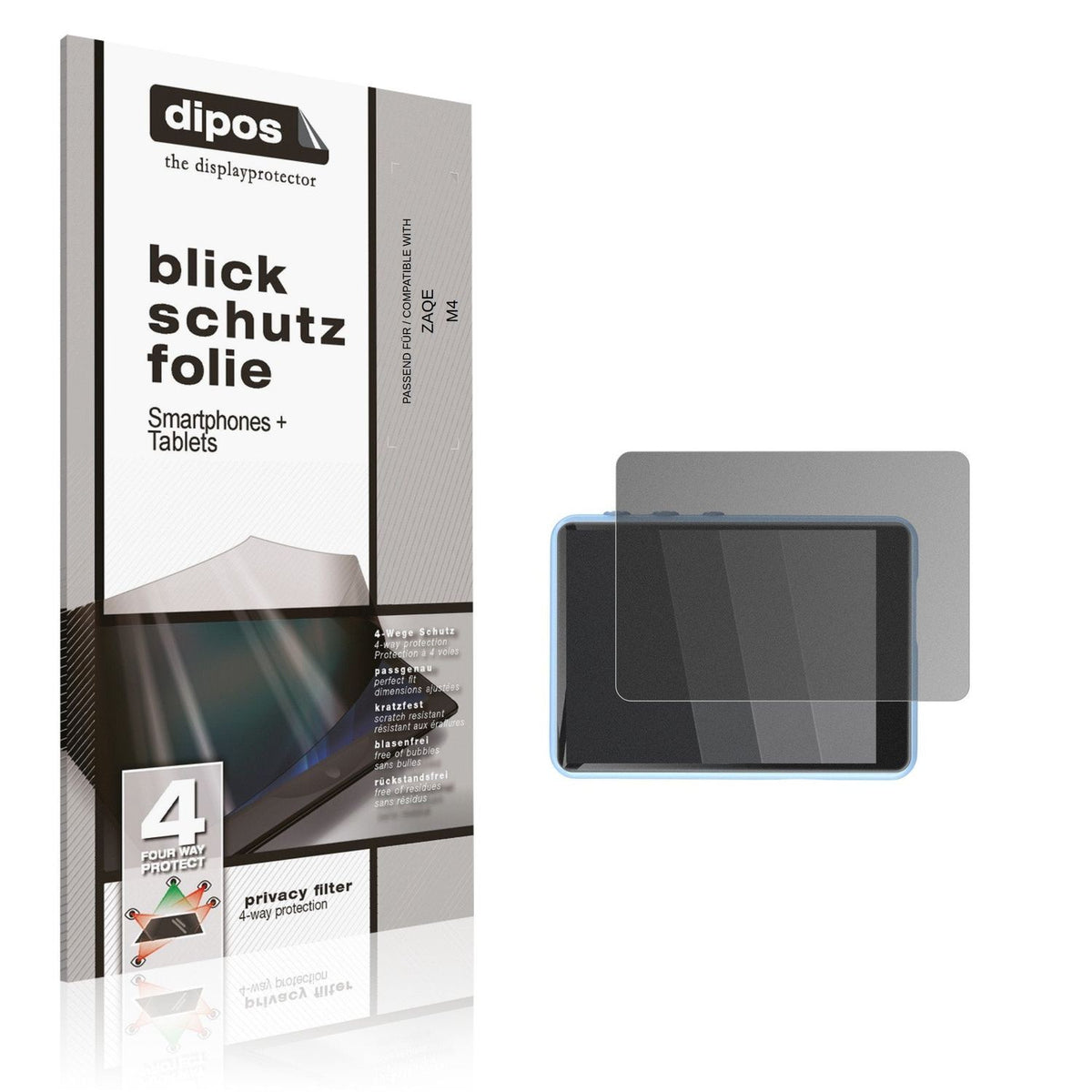 Displayschutz mit Blickschutzfilter-Effekt zur Unterstützung beim Schutz sensibler Daten