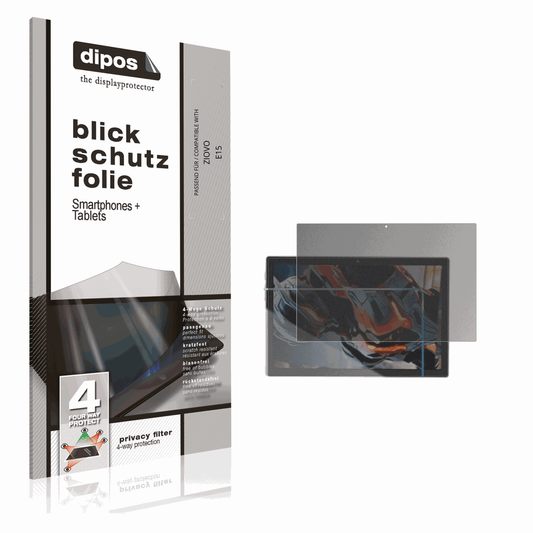 Blickschutzfolie von dipos passend für ZIOVO E15, präziser Zuschnitt und blasenfrei montiert