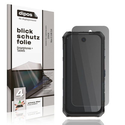 Blickschutzfolie von dipos passend für ZOKOE Max-O 3.88 Zoll, präziser Zuschnitt und blasenfrei montiert