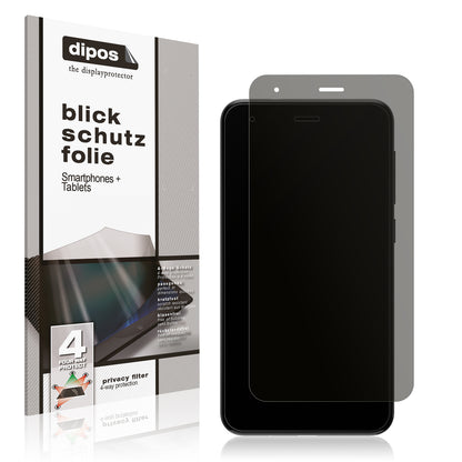 Blickschutzfolie von dipos passend für ZTE Blade A35 Lite, präziser Zuschnitt und blasenfrei montiert