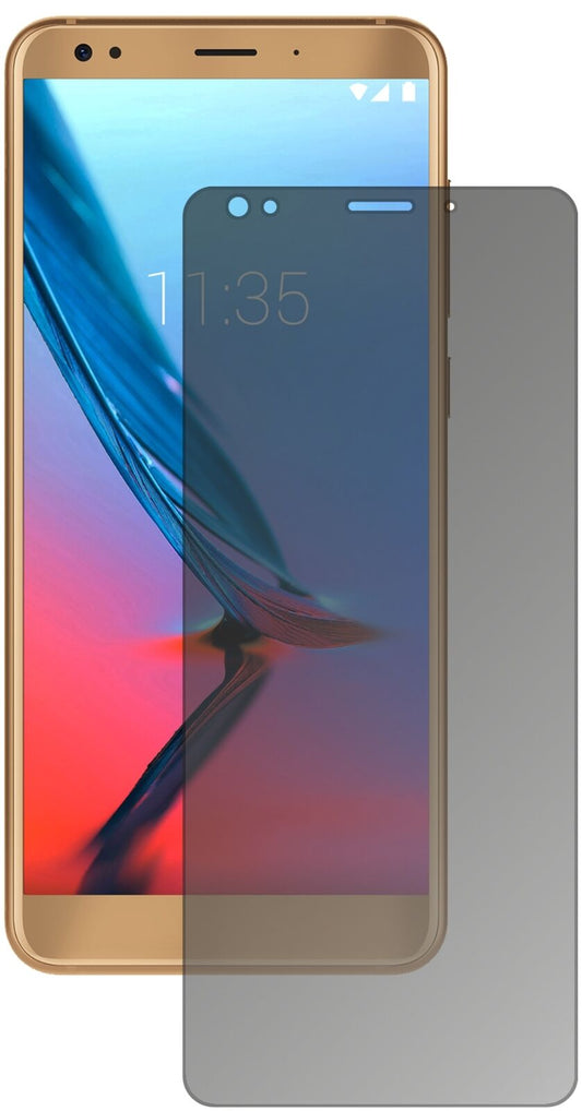 Blickschutzfolie von dipos passend für ZTE Blade V9, präziser Zuschnitt und blasenfrei montiert
