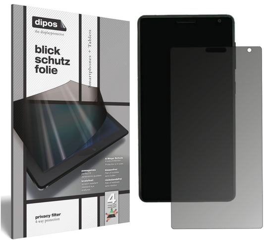 Blickschutzfolie von dipos passend für ZUK Edge, präziser Zuschnitt und blasenfrei montiert