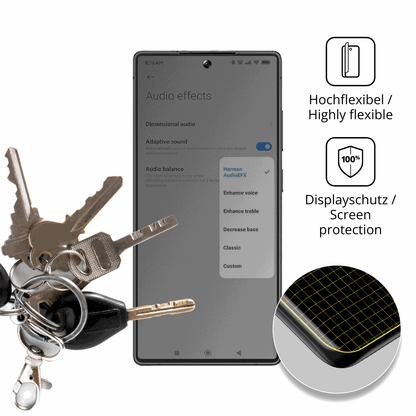 dipos Displayschutz für BLKE S B25, mit Blickschutzfilter und perfekter Passform auch für die Rundungen