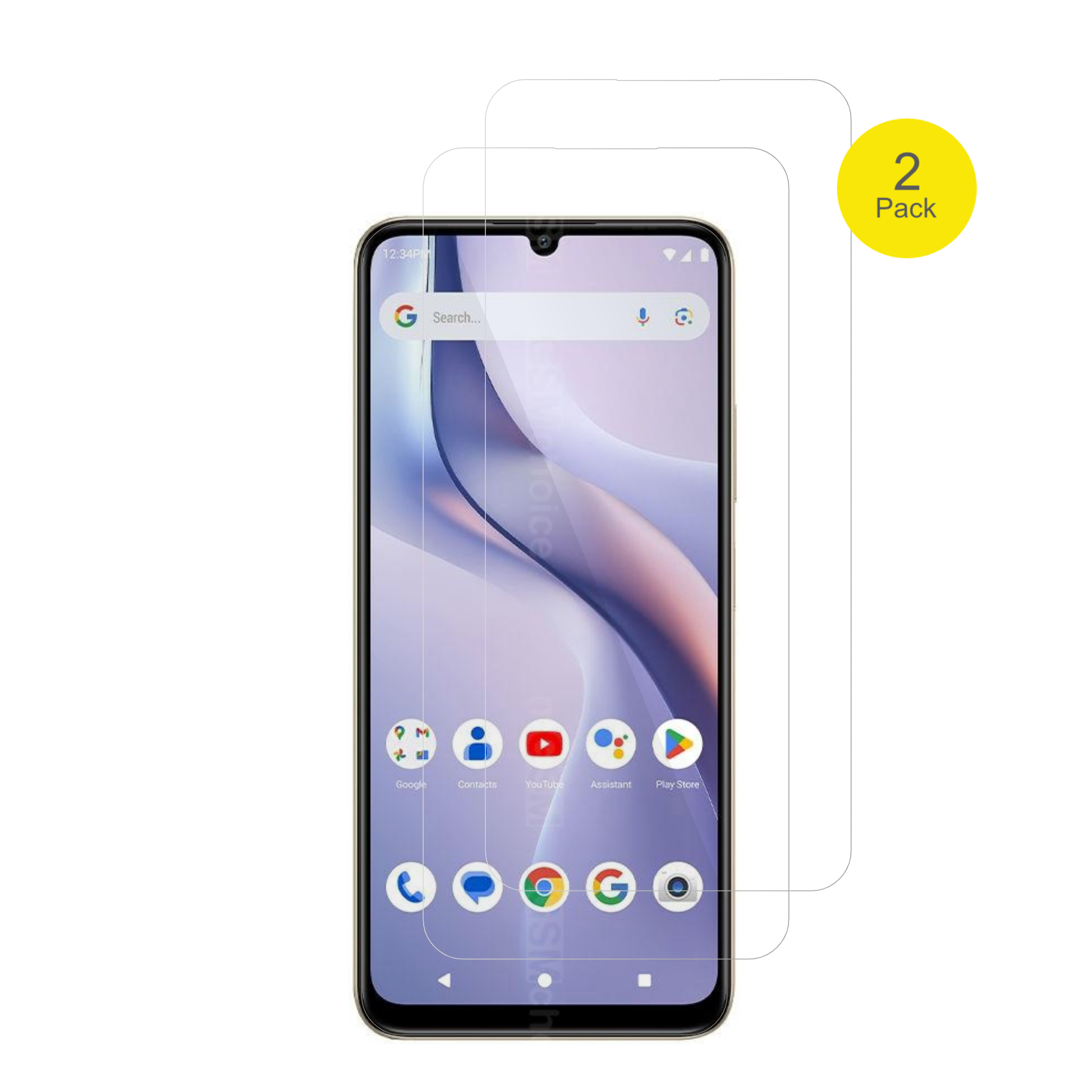 BLUBold K12 mit aufgebrachter dipos Displayschutzfolie, glasklare Darstellung ohne Einschränkungen