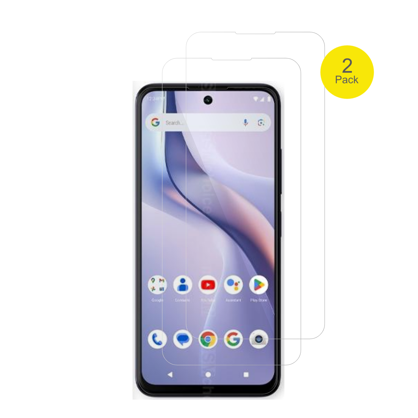 BLUBold K22 mit aufgebrachter dipos Displayschutzfolie, glasklare Darstellung ohne Einschränkungen