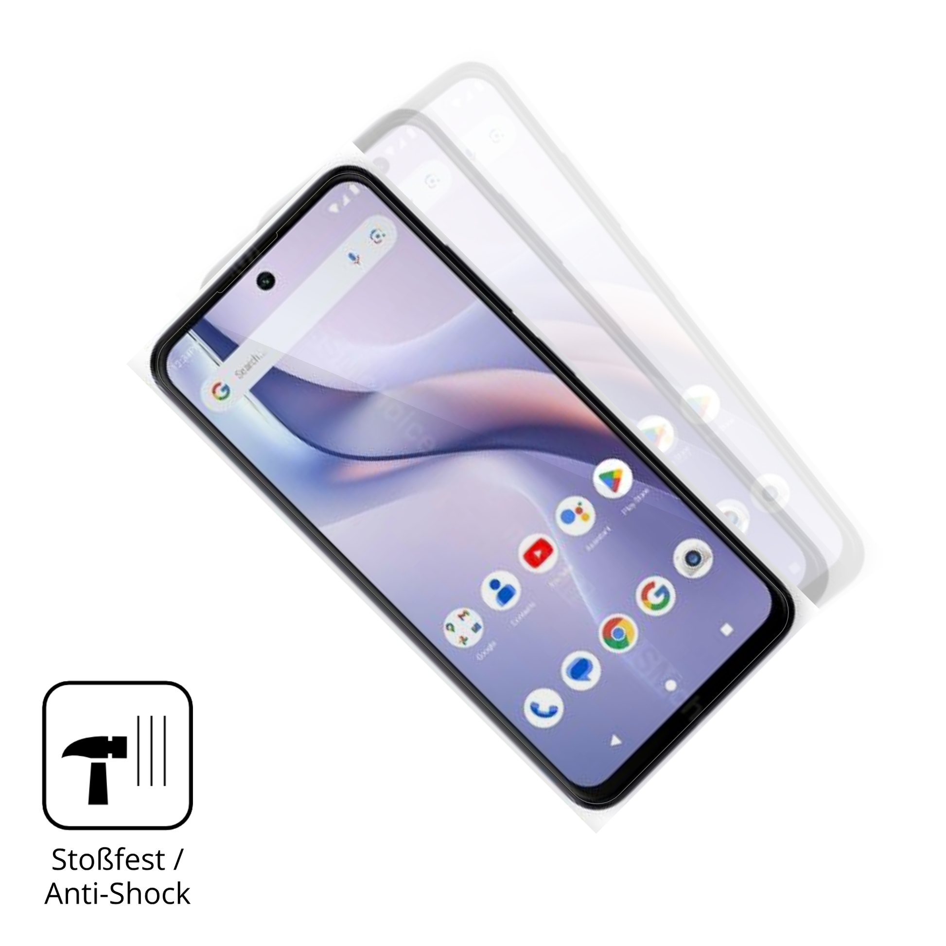 Schutz gegen Kratzer auf dem BLU Bold K22 Glas durch Schlüssel oder Ähnliches