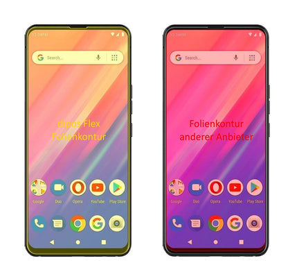 2x Screen Protector for BLU BOLD N1 Protective Film covers 100% dipos Flex