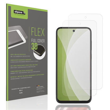 Matte Displayschutzfolie von dipos passend für BLU G45, 100% Displayabdeckung und blasenfreie Montage