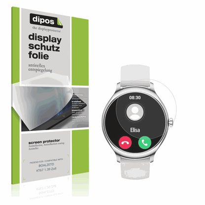 Matte Displayschutzfolie von dipos passend für BOALZETD KT67 1.39 Zoll, präziser Zuschnitt und blasenfrei montiert