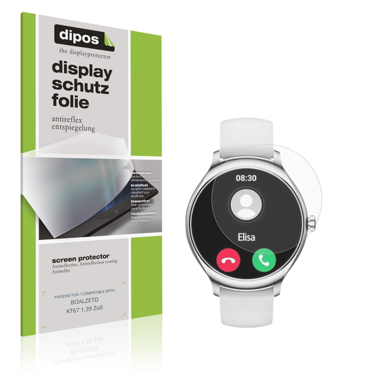 Matte Displayschutzfolie von dipos passend für BOALZETD KT67 1.39 Zoll, präziser Zuschnitt und blasenfrei montiert
