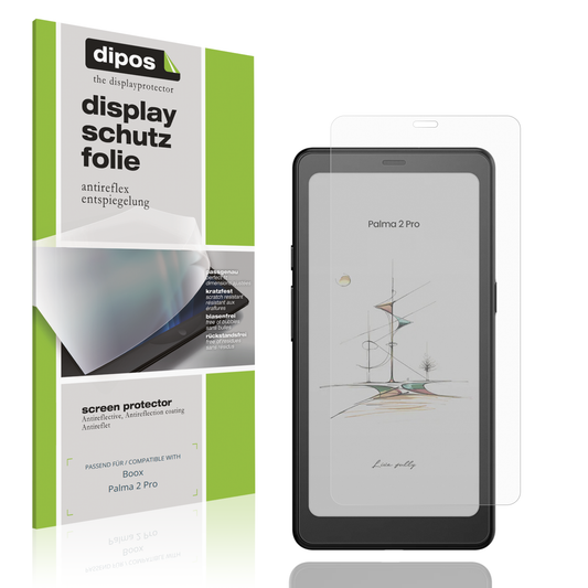 Matte Displayschutzfolie von dipos passend für booxpalma 2 pro, präziser Zuschnitt und blasenfrei montiert