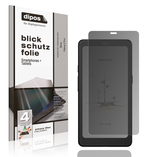 Blickschutzfolie von dipos passend für booxpalma 2 pro, präziser Zuschnitt und blasenfrei montiert