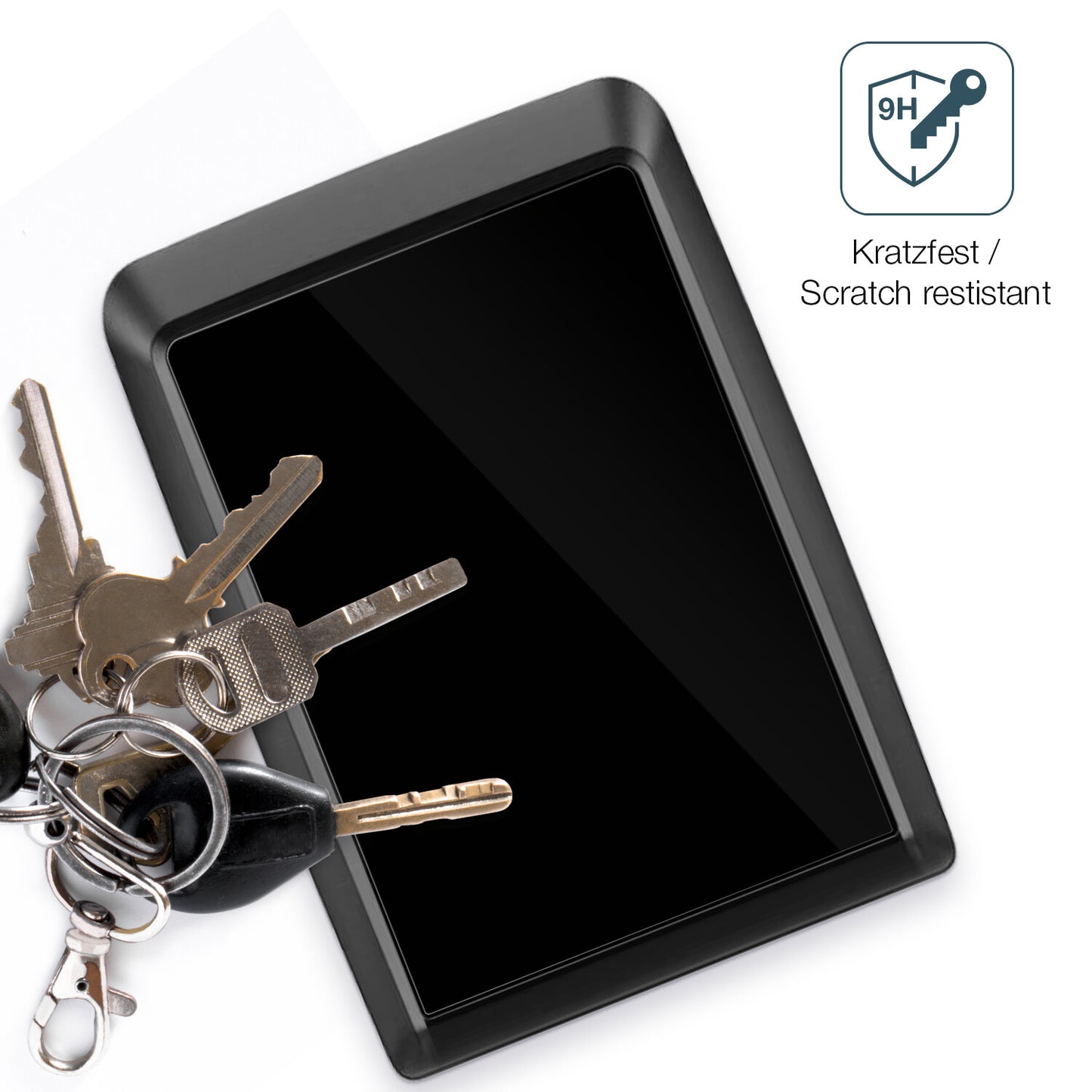 dipos Displayschutz für Bosch Kiox 500, transparente Oberfläche, perfekte Passform auch für die Rundungen