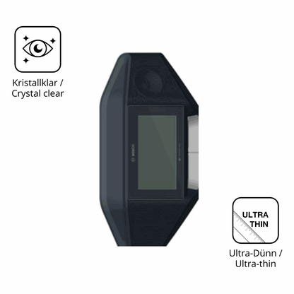 2x Screen Protector for Bosch Dicentis Wireless Discussion Protection Crystal