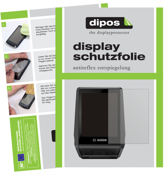 Matte Displayschutzfolie von dipos passend für Bosch Nyon BUI350 (2021), präziser Zuschnitt und blasenfrei montiert