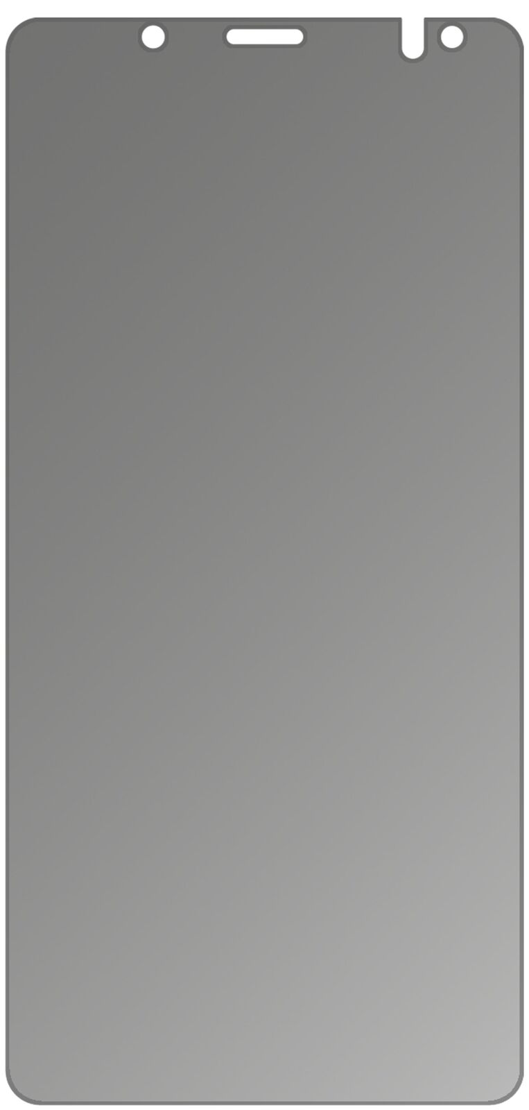 dipos Displayschutz für BQ Aquaris VS Plus, mattierte Oberfläche, Blickschutzfilter und perfekter Passform
