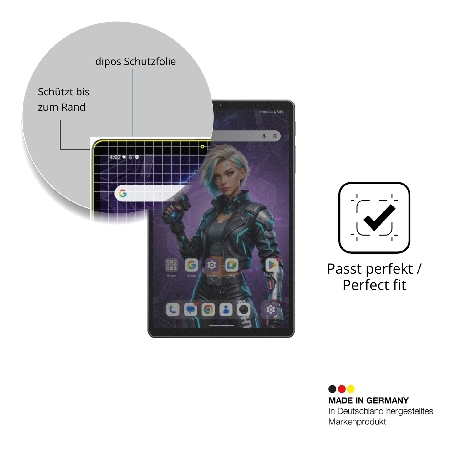 Schutz gegen Kratzer auf dem Alldocube iPlay 80 mini Ultra Glas durch Schlüssel oder Ähnliches