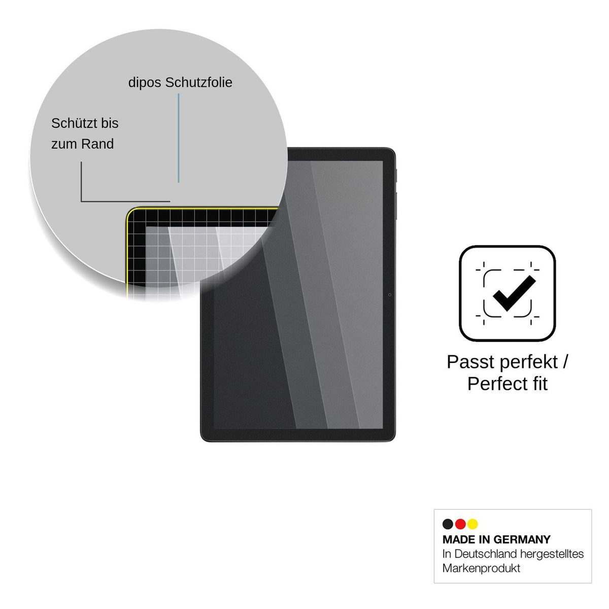 Screen Protector for Alldocube iPlay 80 SE Privacy Filter 4-Way Protection dipos