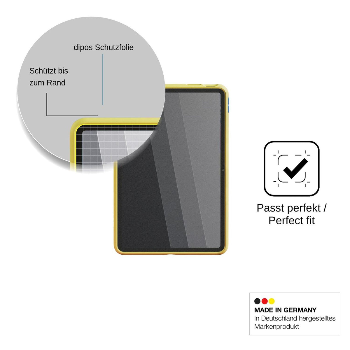 Screen Protector for Amazon Kids Tablet 11 Privacy Filter 4-Way Protection dipos