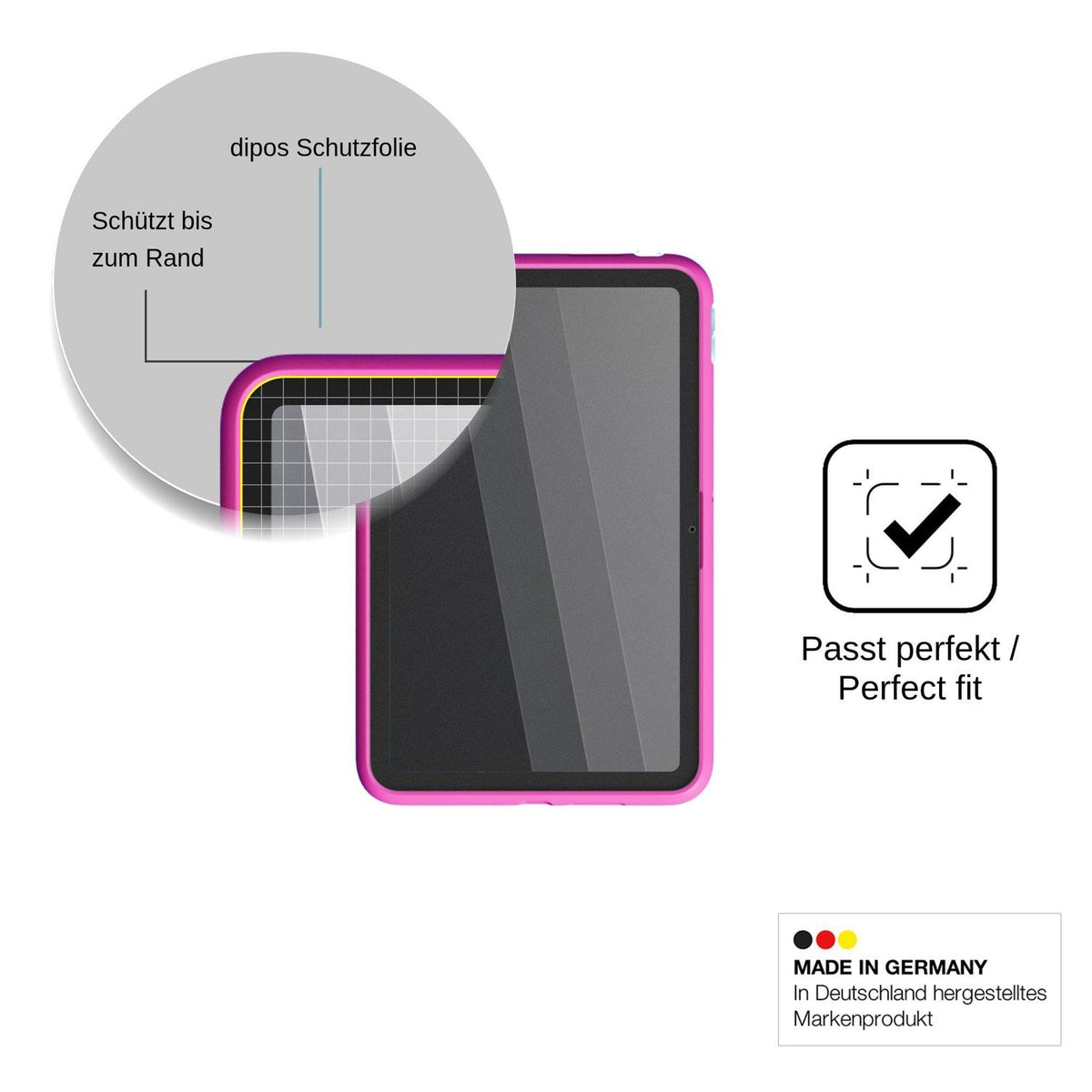 Screen Protector for Amazon Kids Tablet 8.7-inch Privacy Filter 4-Way Protection dipos