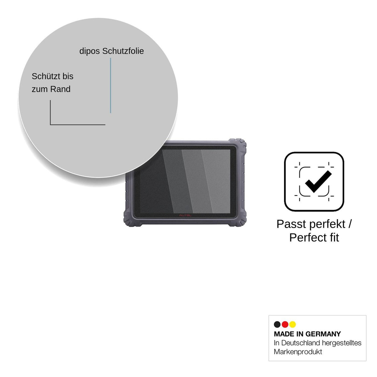 Screen Protector for Autel MaxiSys MS909 Privacy Filter 4-Way Protection dipos