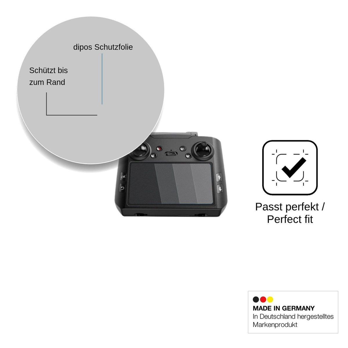 Screen Protector for AVIALOGIC G10 Remote Privacy Filter 4-Way Protection dipos