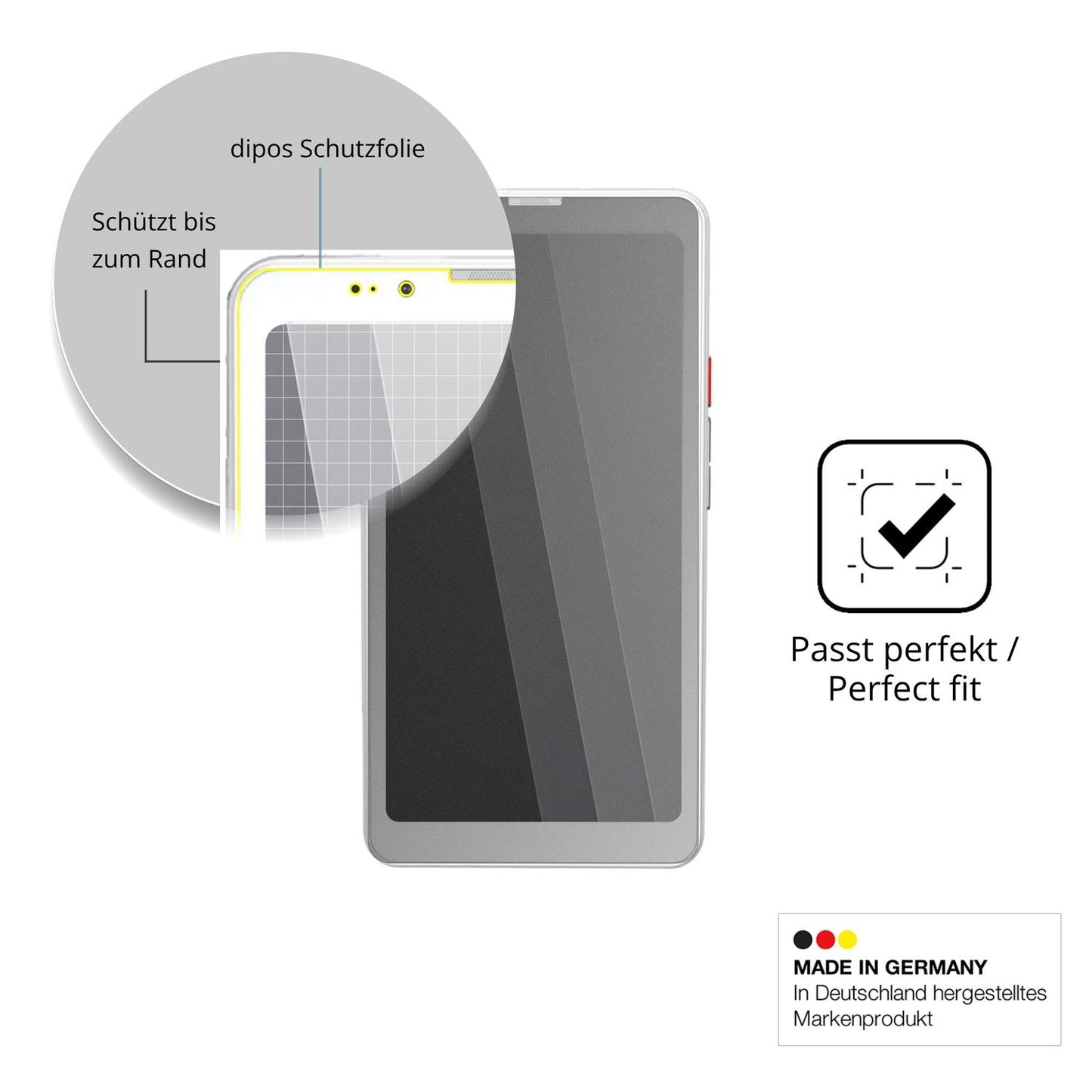 Schutz gegen Kratzer auf dem Bigme Hibreak Dual Glas durch Schlüssel oder Ähnliches