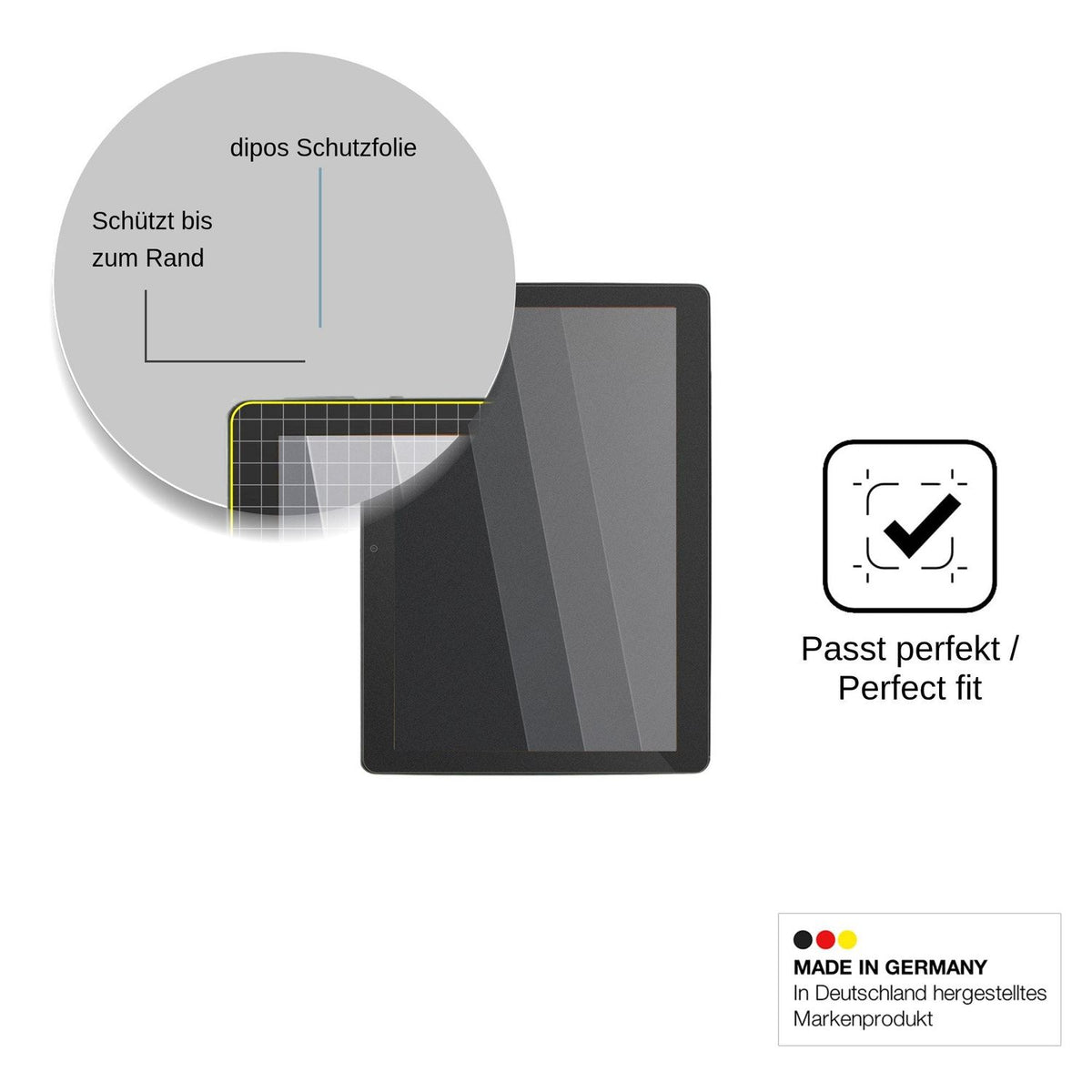 Screen Protector for Danew DSlide 1018 Privacy Filter 4-Way Protection dipos