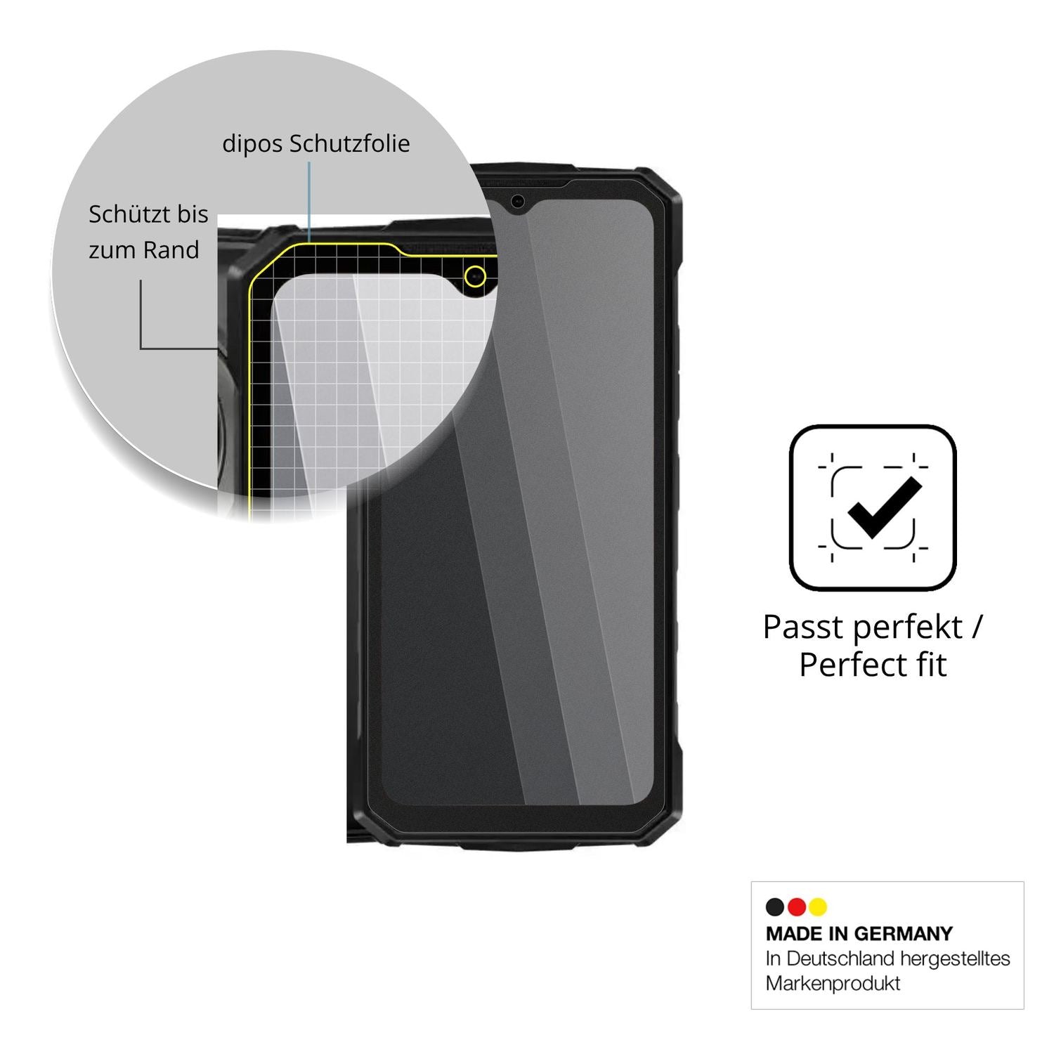 Schutz gegen Kratzer auf dem Doogee Fire 7 Max Glas durch Schlüssel oder Ähnliches