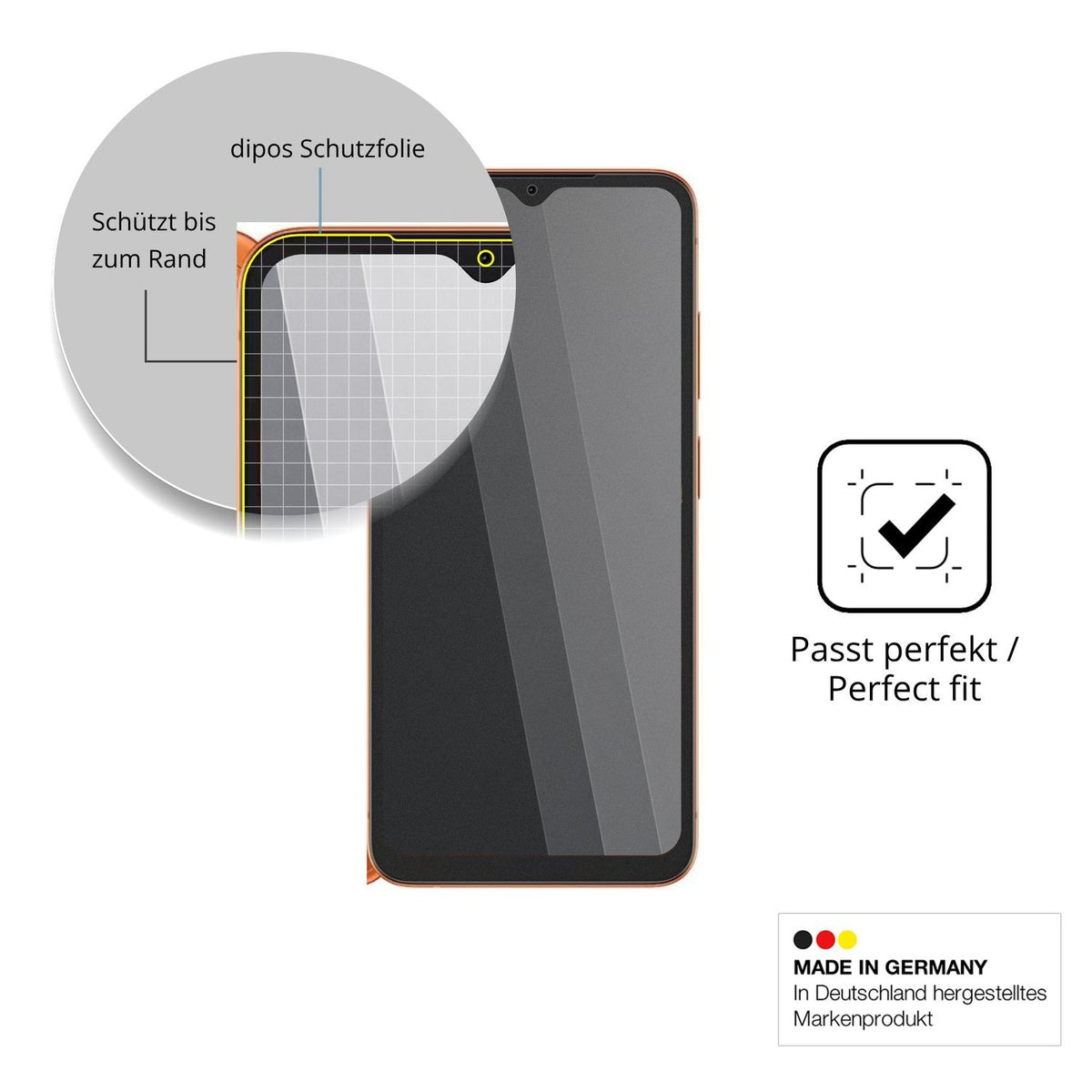 Schutz gegen Kratzer auf dem Doogee Note 57 Lite Glas durch Schlüssel oder Ähnliches