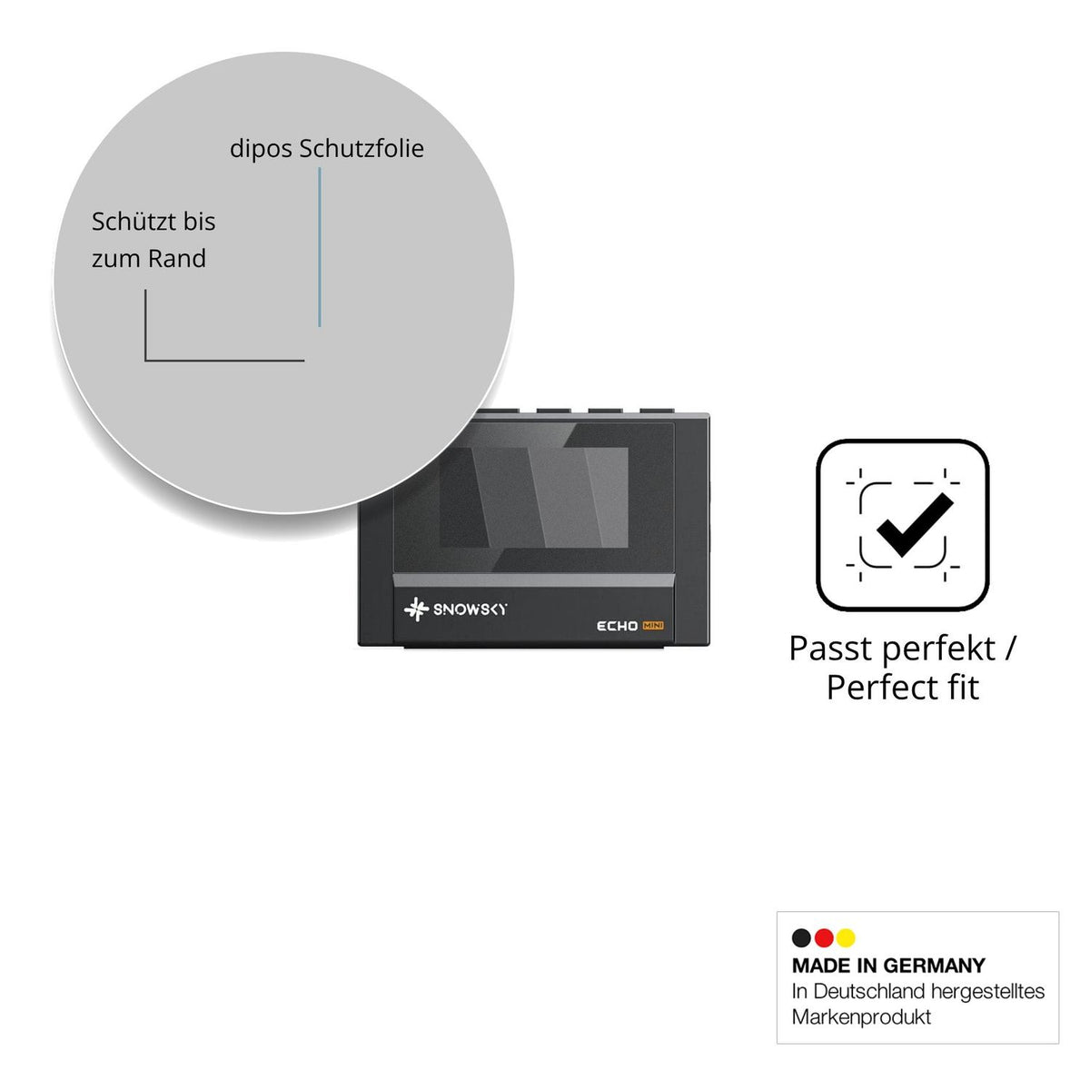 Schutz gegen Kratzer auf dem FiiO SnowSky Echo Mini Glas durch Schlüssel oder Ähnliches