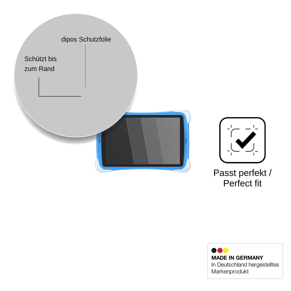 Screen Protector for Gezoon Kinder Tab 10 Privacy Filter 4-Way Protection dipos